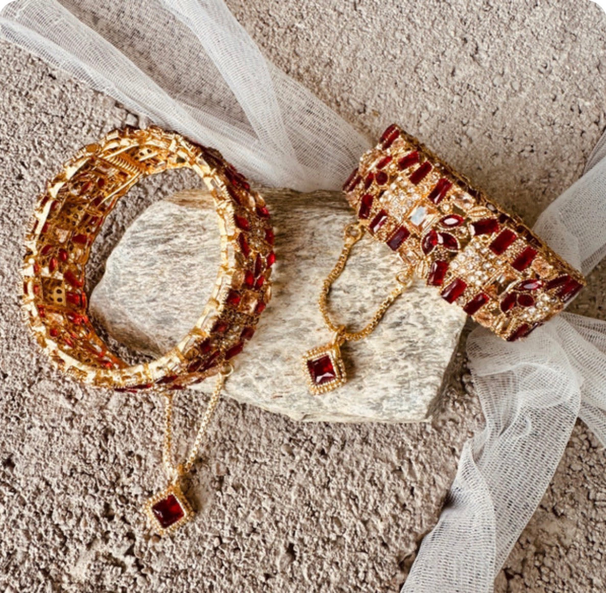 Gold plated royal Bangles